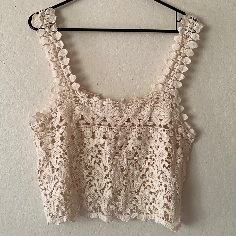Staring at Stars Embroidered Tank (NWT)